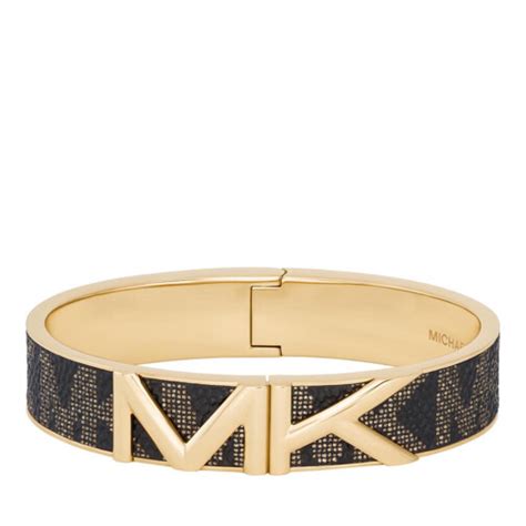 armreif michael kors schwarz gold|michael kors bracelet macy's.